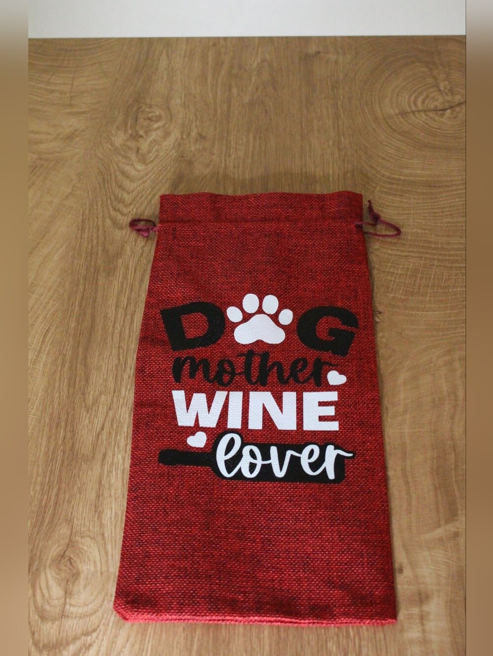 Handmade Wine Bag- Dog Mother Wine Lover